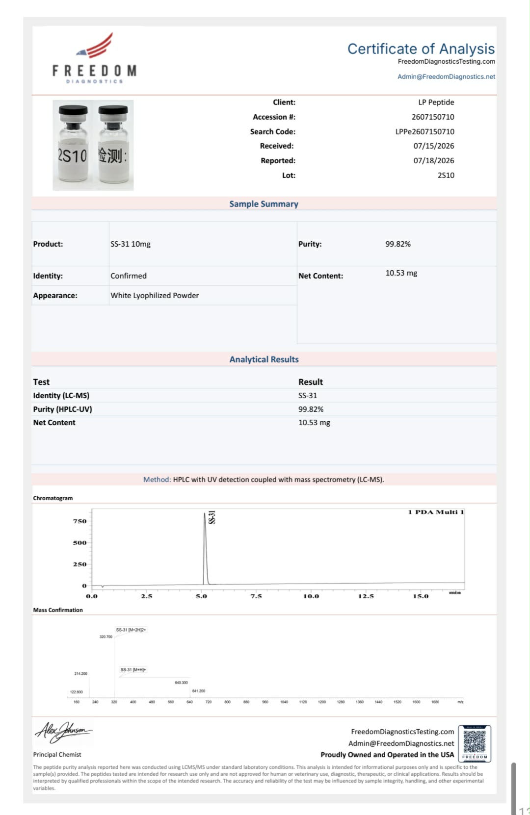 SS-31 – 10mg - Image 2